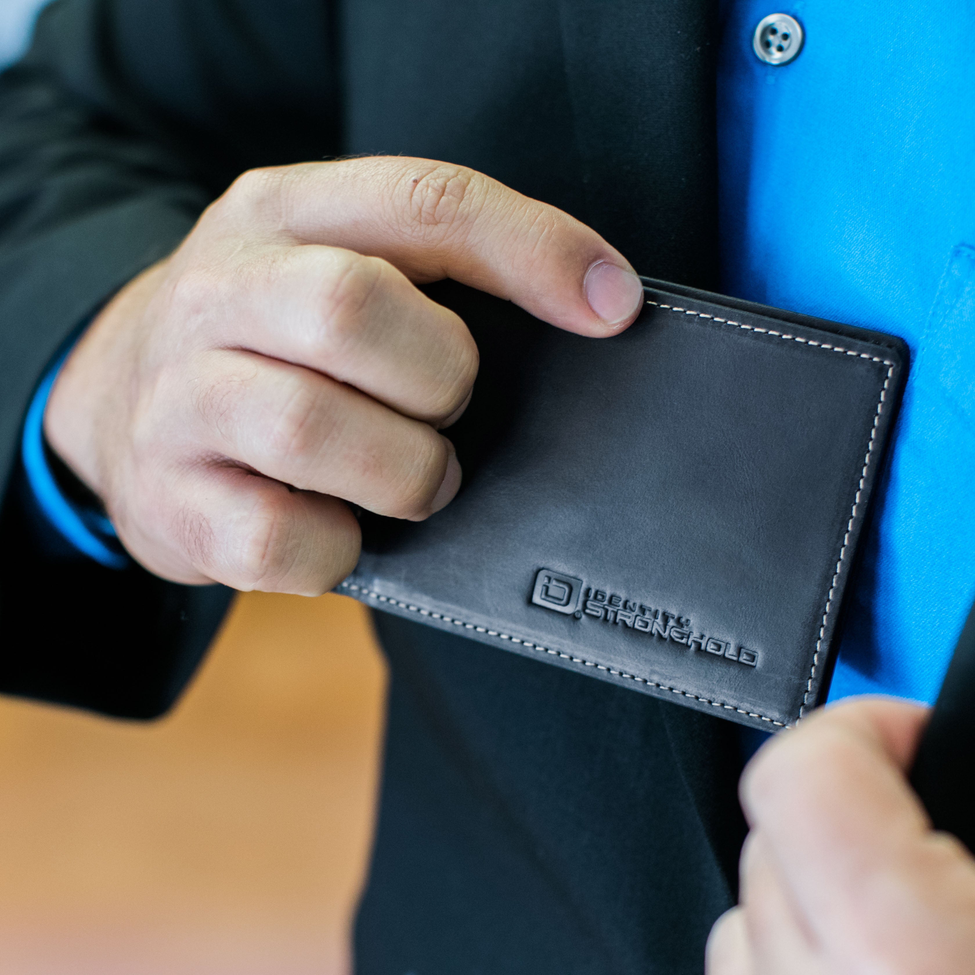 RFID Blocking Money Clip with ID Window