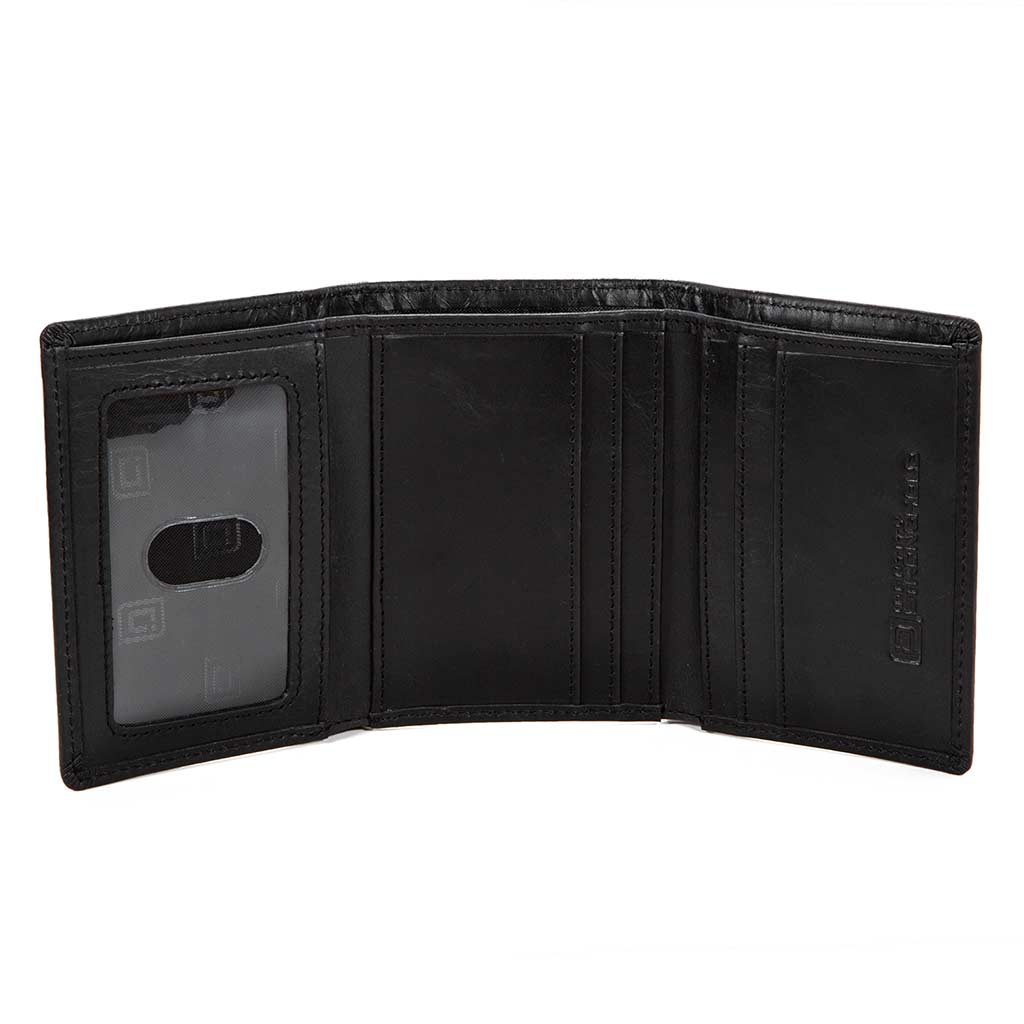 RFID Blocking Wallet for Men - Slim Buffalo Leather Trifold Wallet