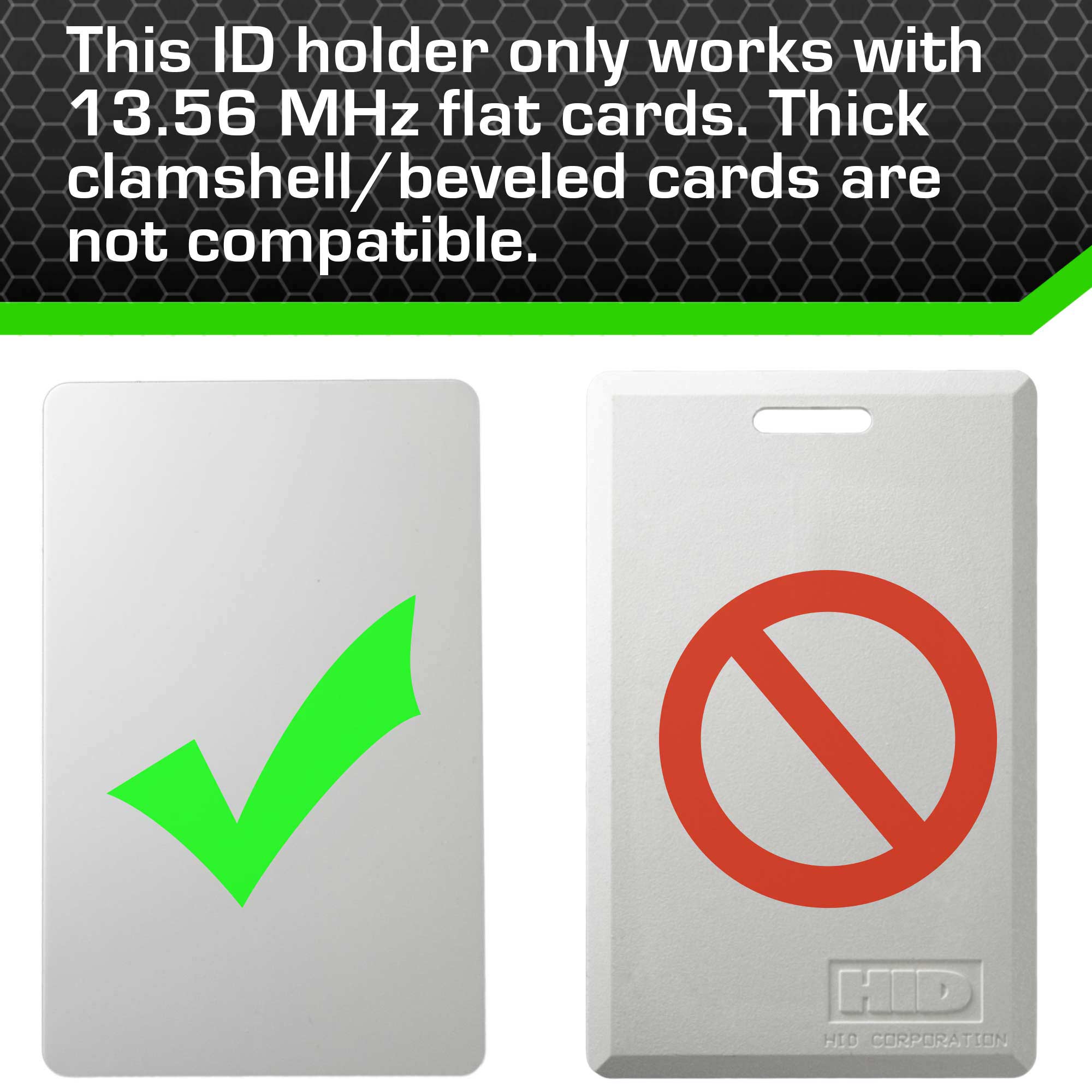 Secure Badge Holder Lite ™ Vertical 1 ID Card Holder - Pink - IDSH9001 - 001B - Pnk