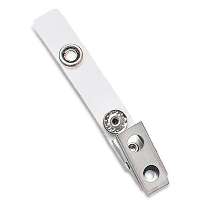 Vinyl Fastener Strap With Clip - Clear