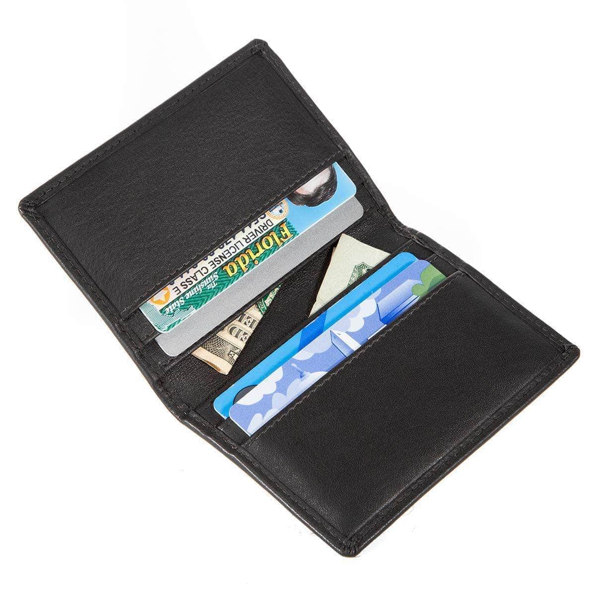RFID Wallet – 6 - Slot Bifold Card Holder - Black - IDSH7039 - blk