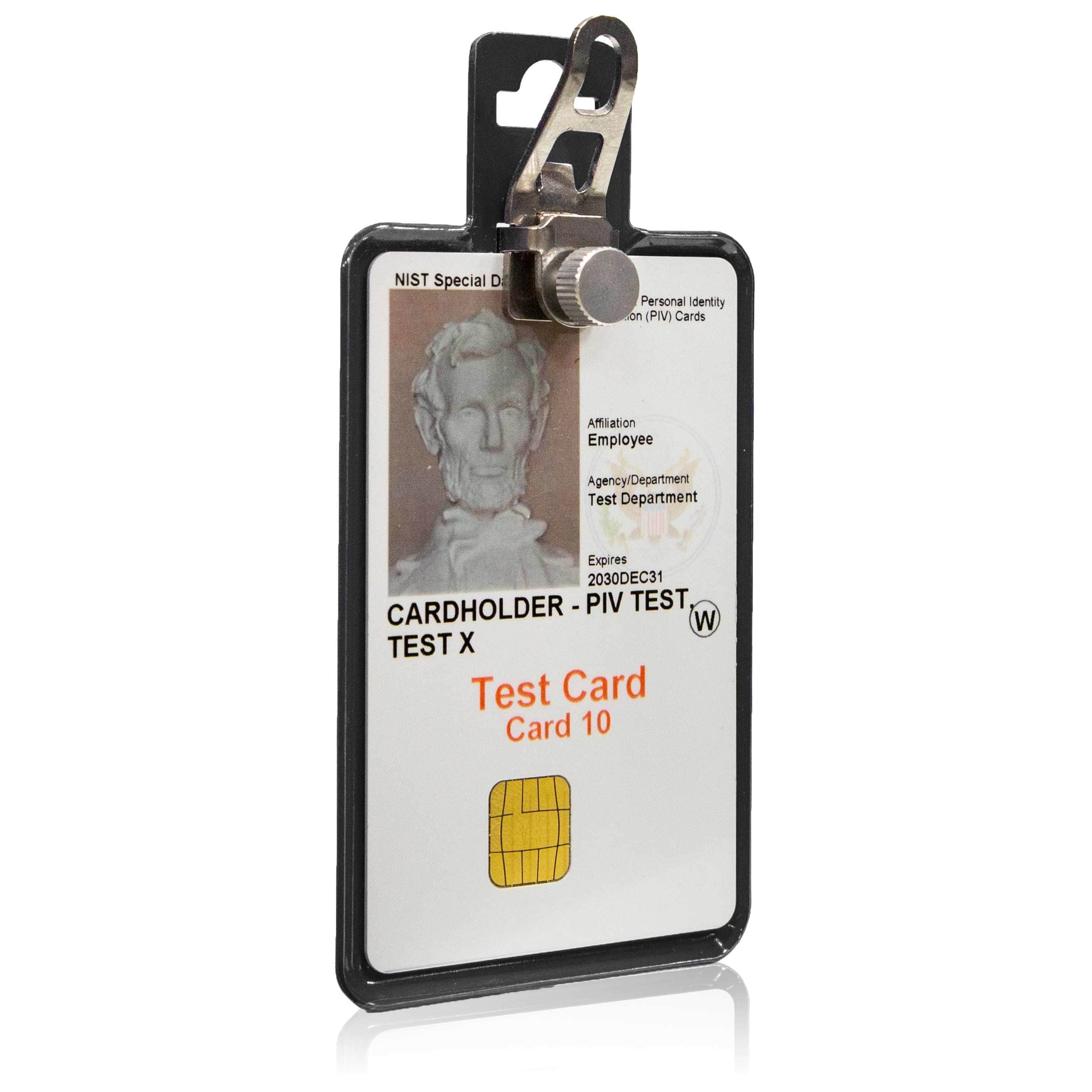 NEW - Magnetic Badge Holder - RFID Secure Badge Holder Genesis™ with BloxProx™ - Black - IDSH1701 - blk