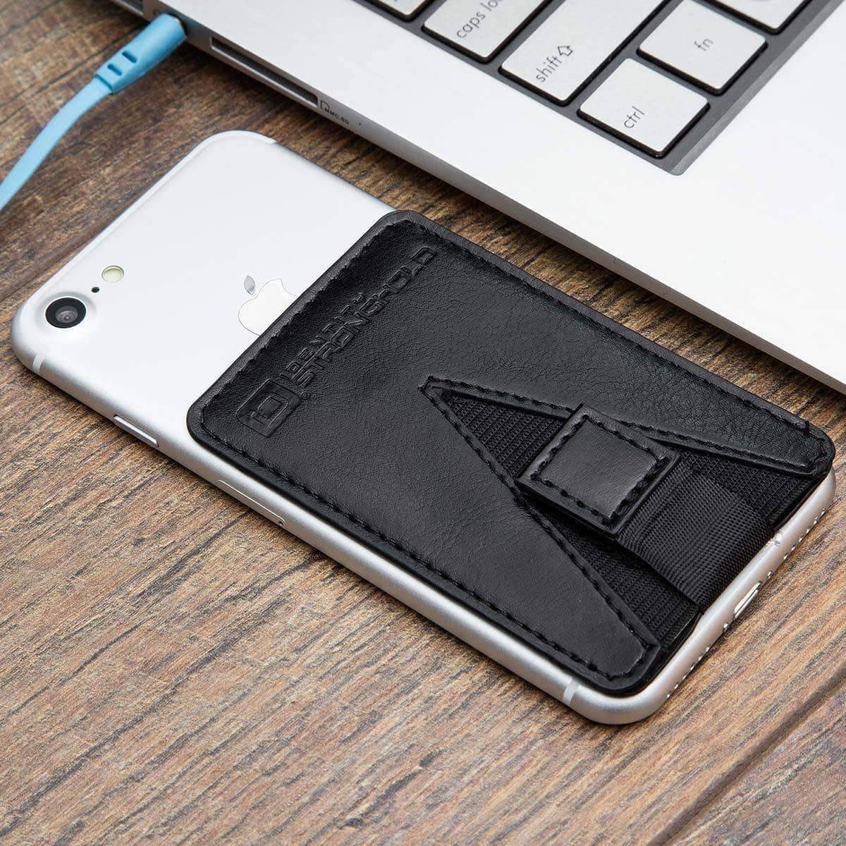 ID Stronghold Phonecase Mini's Black RFID Cellphone Pull Tab Card Pocket Mini