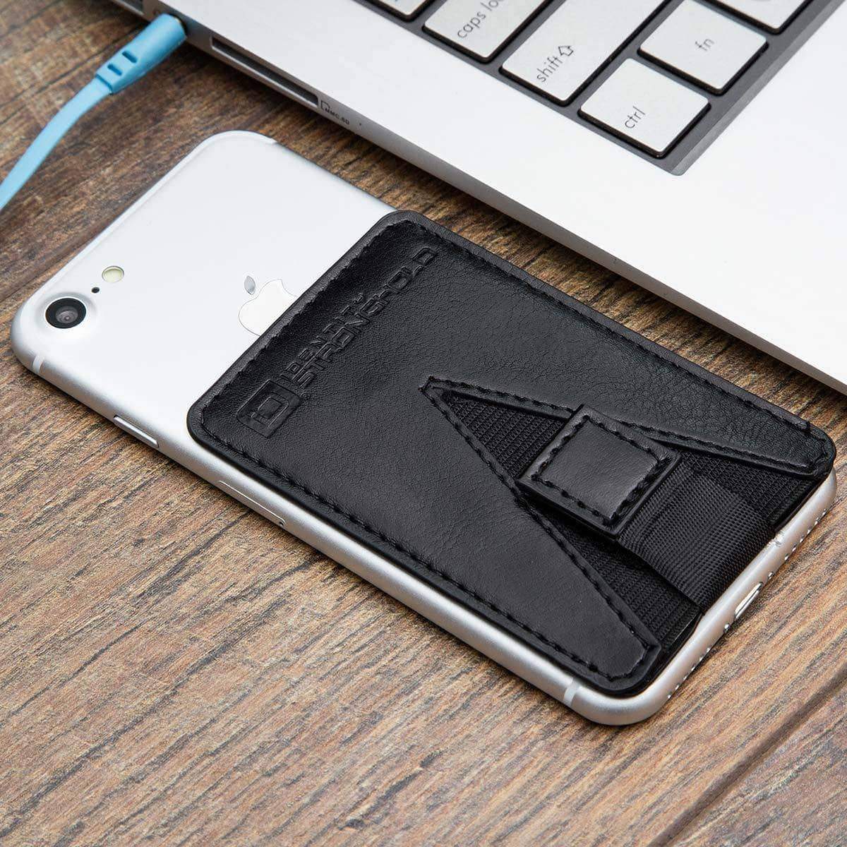 Cellphone Card Hold with Pull Tab - Black - IDSH7700 - 002 - blk