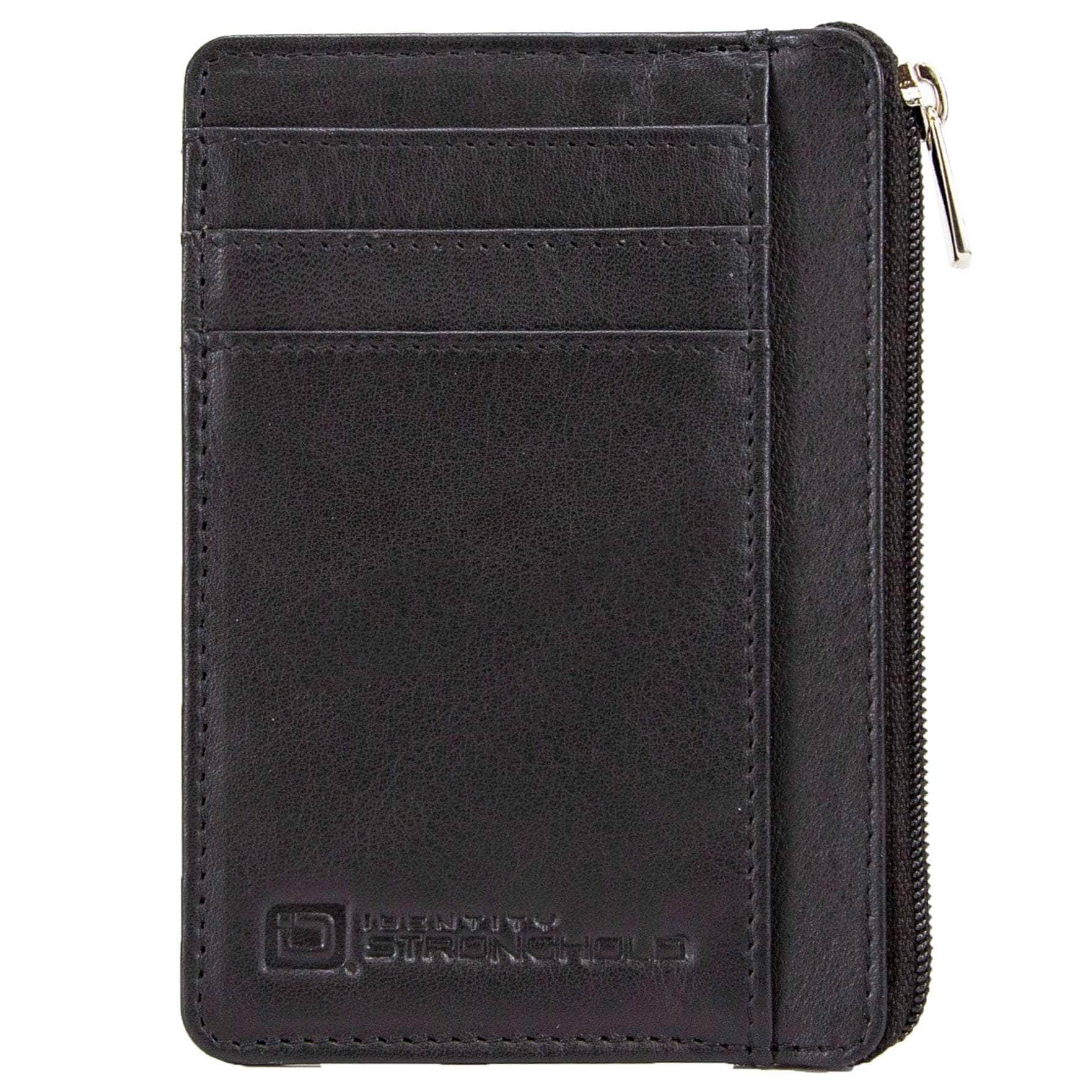 ID Stronghold Men's Wallet Mini Ladies Black Ultimate RFID Secure Mini Wallet