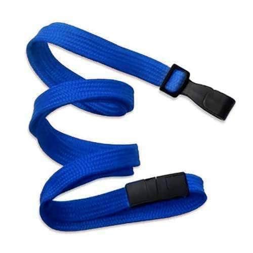 36 " Breakaway Lanyard for ID Badge Holders - Blue - IDSH1008 - Blu