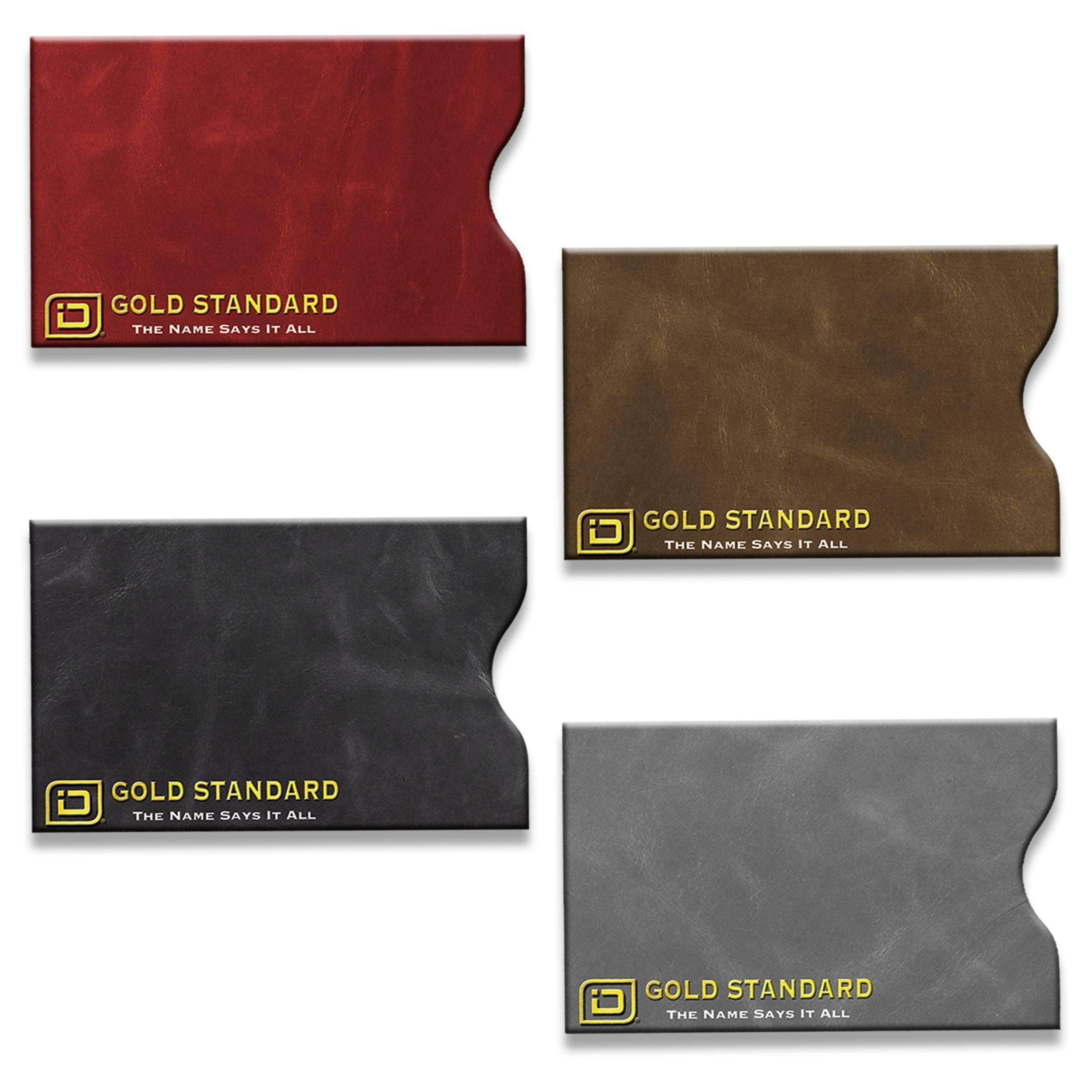 RFID Blocking Credit Card Sleeves - Leather Look 20 Pack - LEAL20PK - WEB