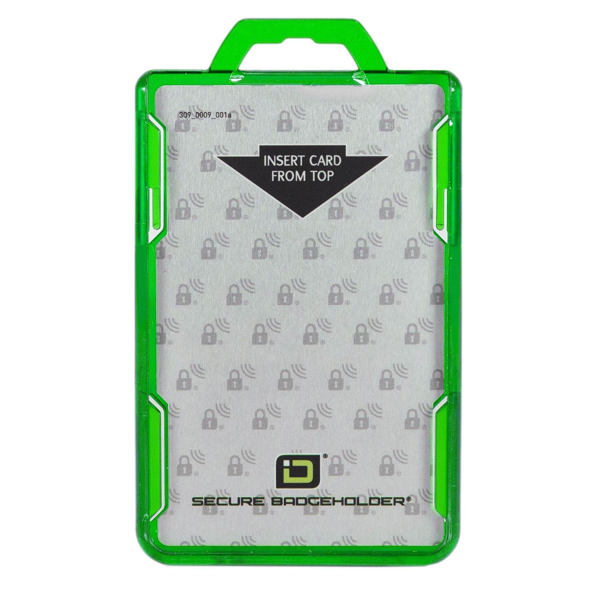 IDSH2004-001B-ID-Stronghold-Green-DuoLite-Vertical-2-Card-Holder-Front