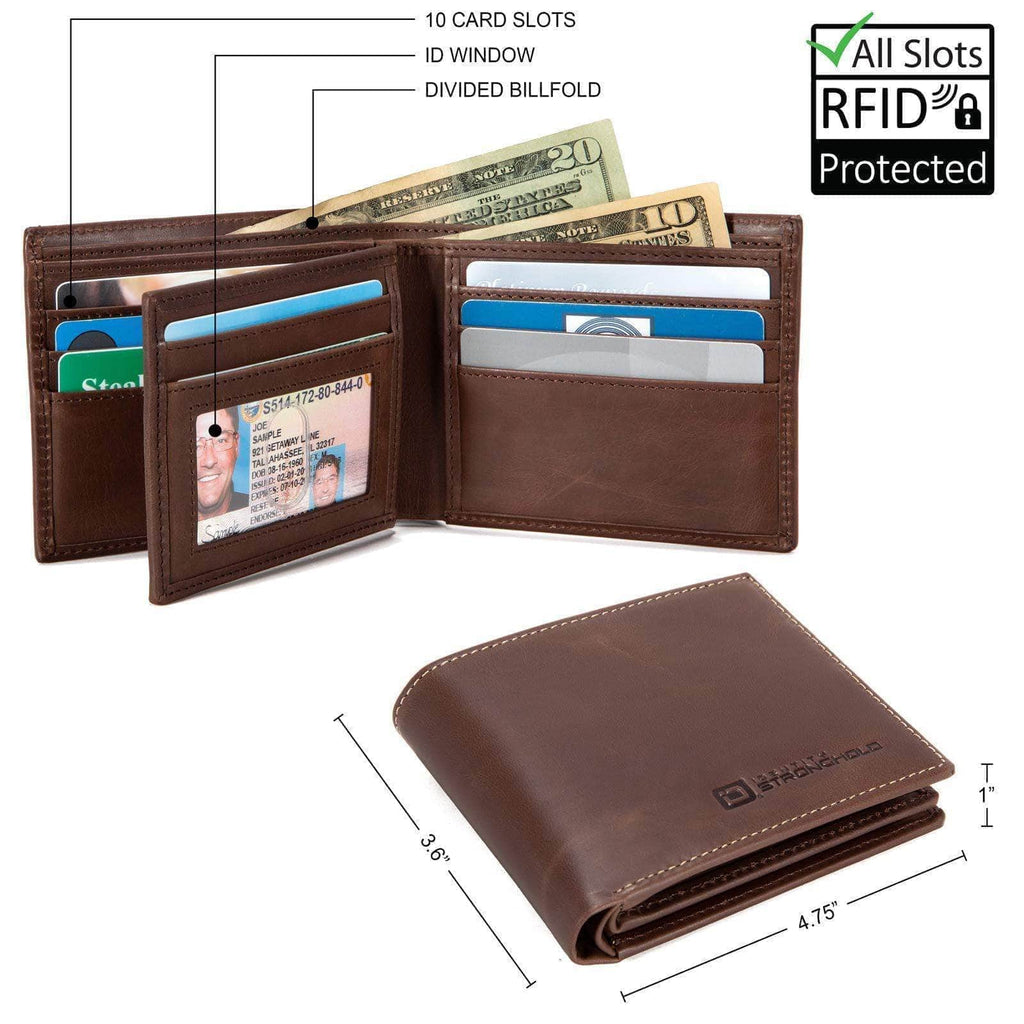 ID Stronghold | RFID Wallet Bifold 10 slot Classic