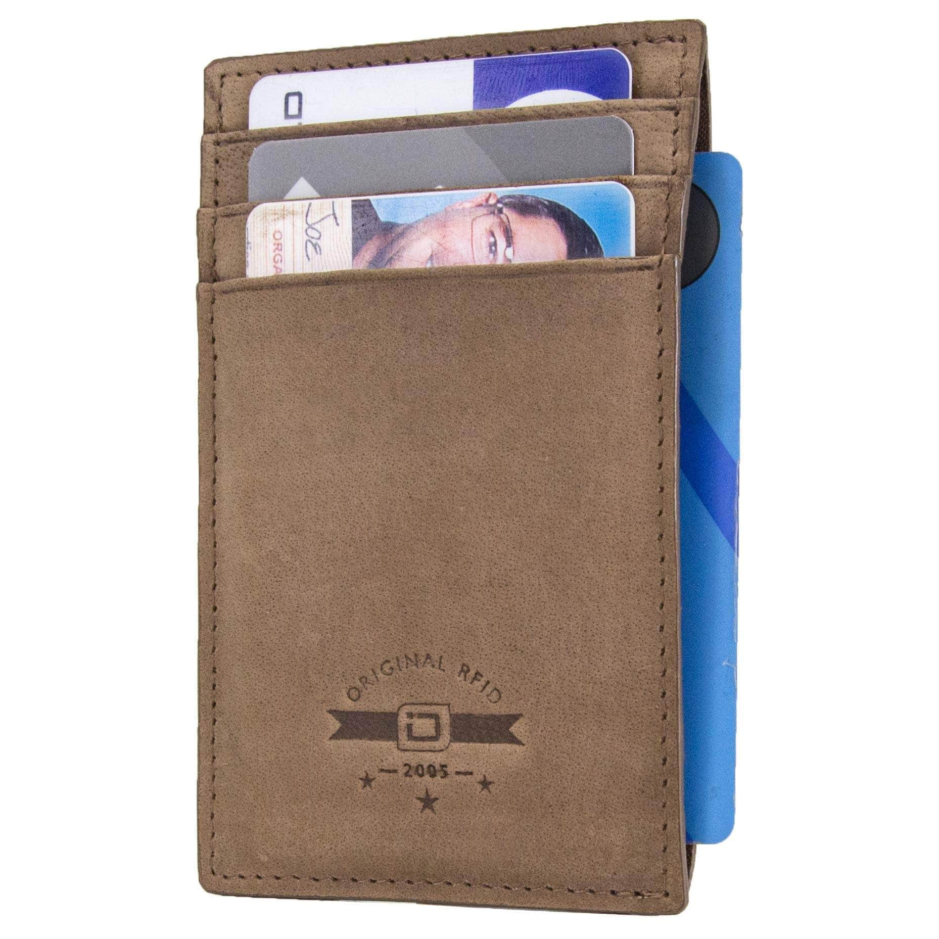 ID Stronghold Men's Mini Wallet Clip Mens RFID Wallet Money Clip with Bottle Opener