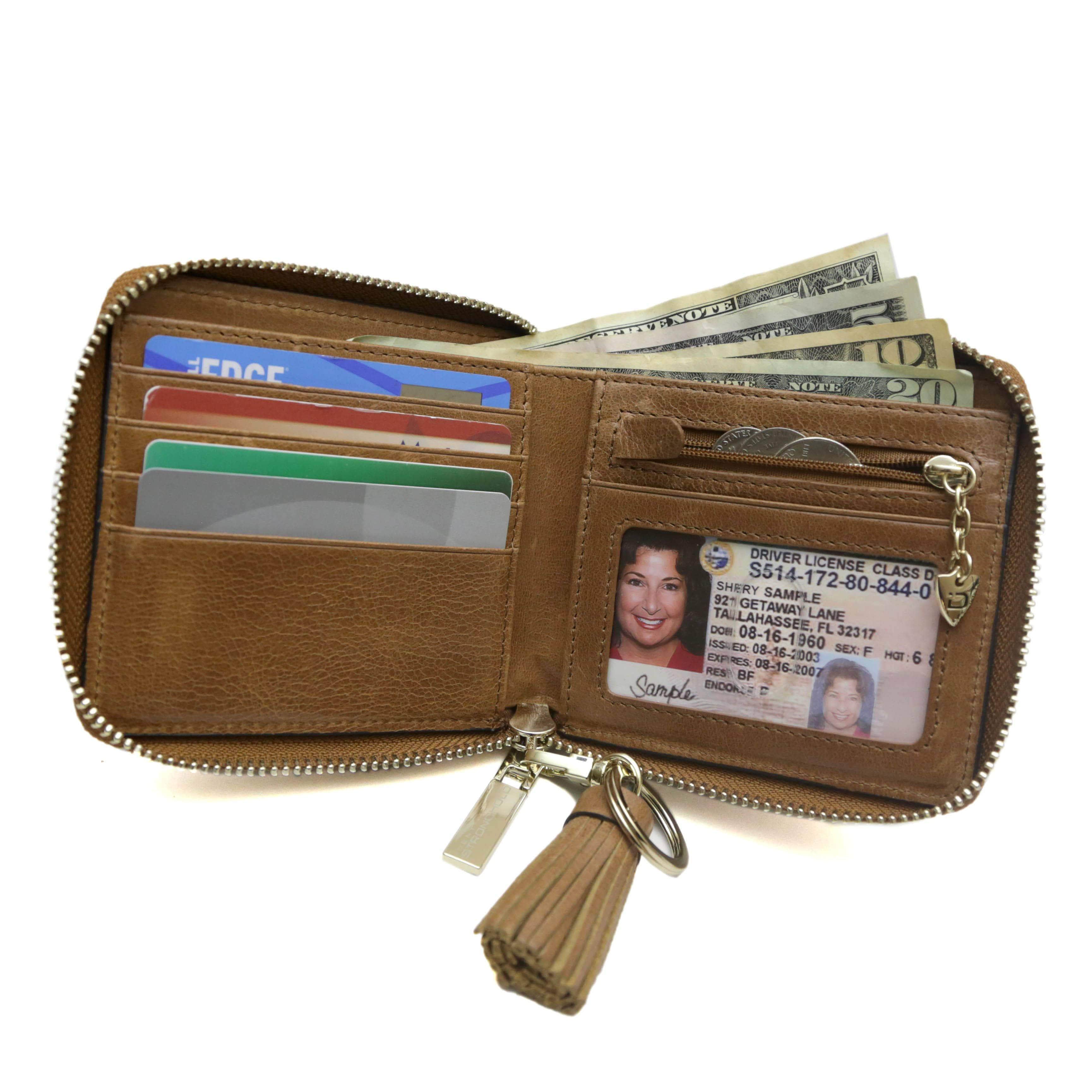 ID Stronghold Ladies Wallet RFID Belted Ziparound Bifold