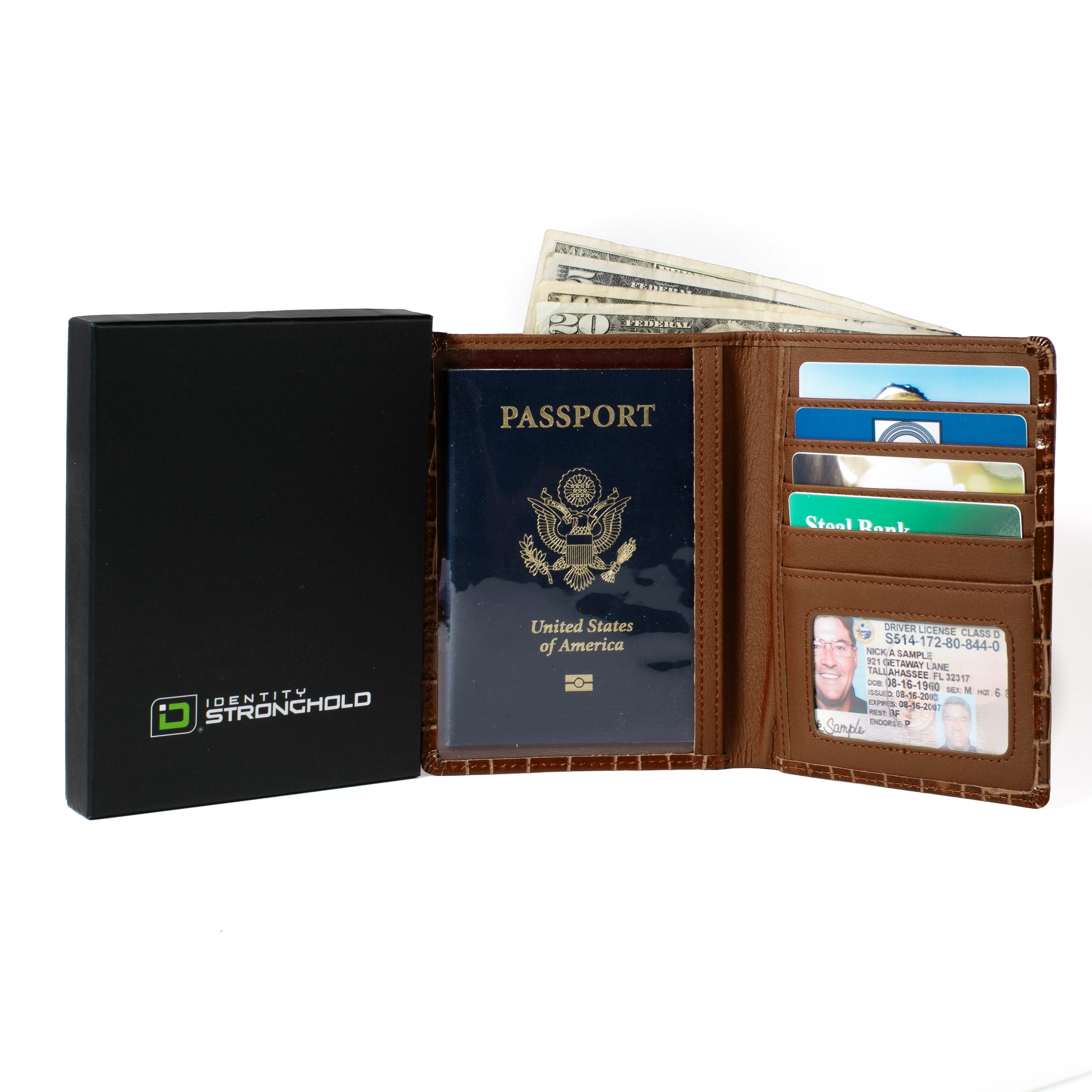 ID Stronghold, RFID Blocking Passport Wallet Designer