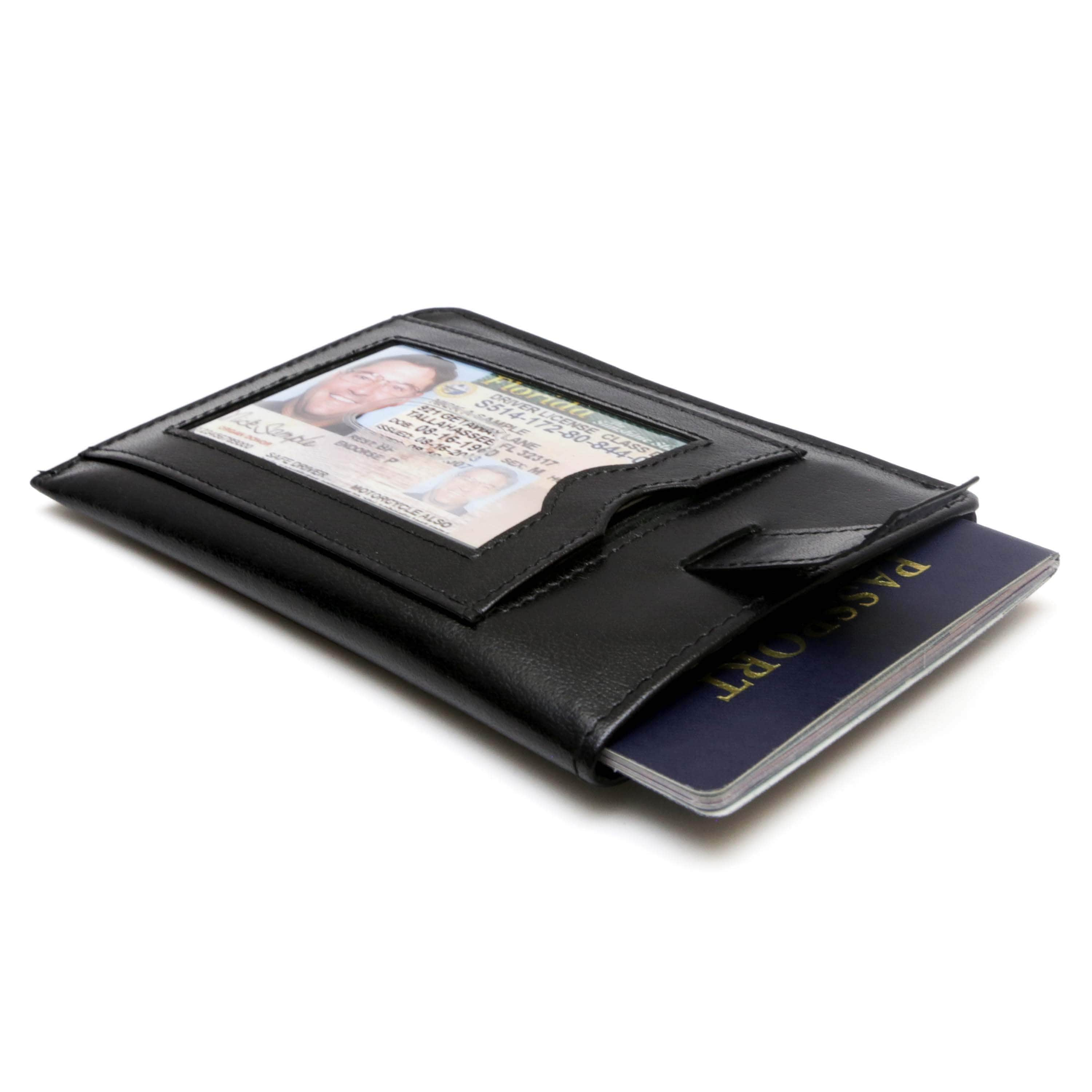 Slim Leather Passport Wallet