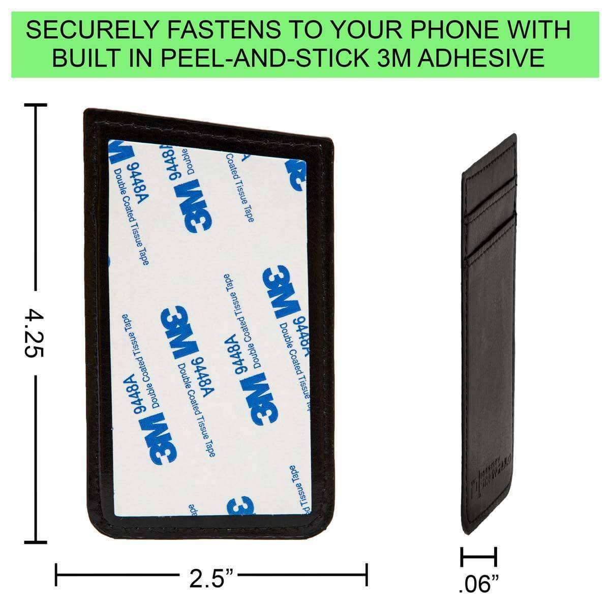 RFID Cellphone Card Wallet - IDSH7700 - 001 - blk
