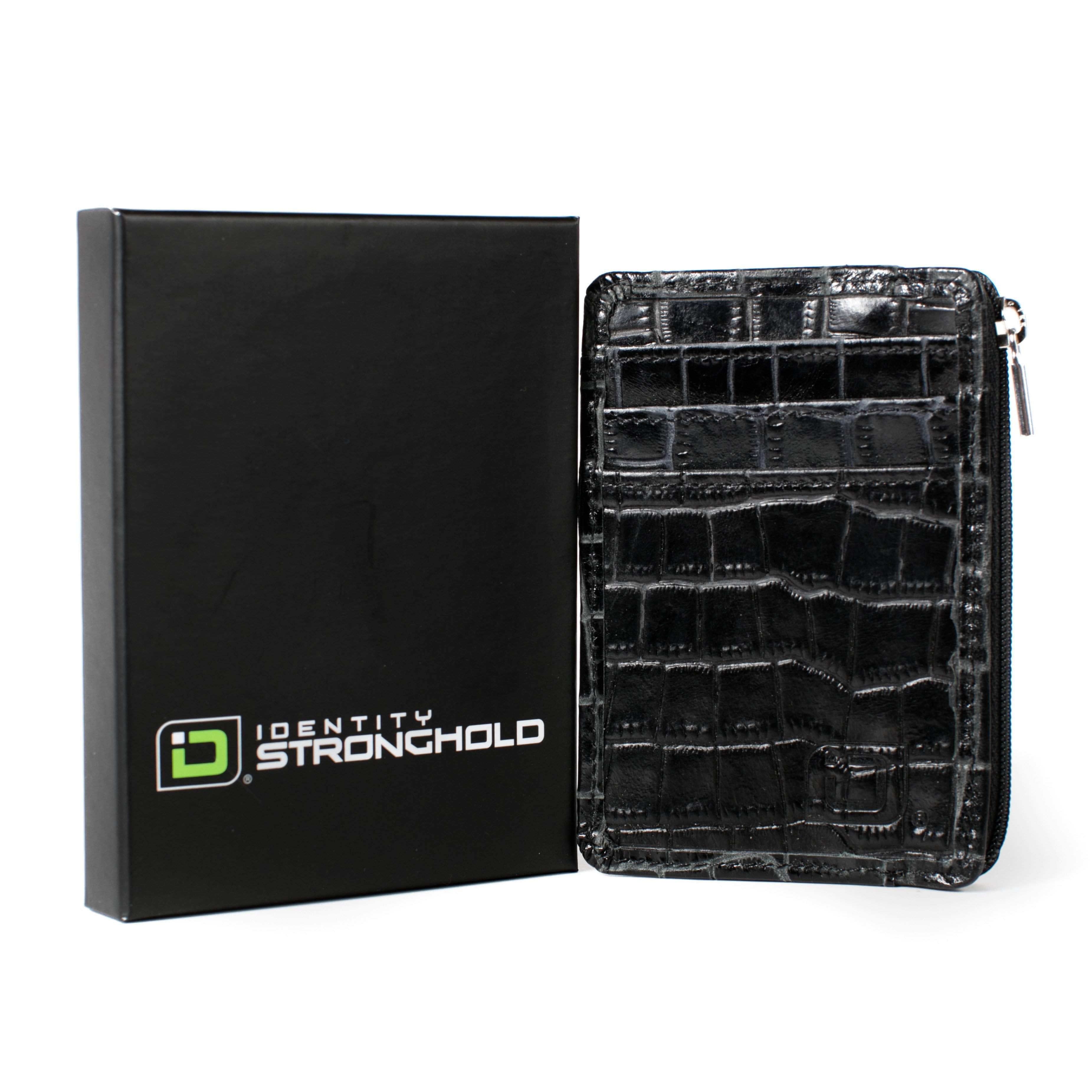 ID Stronghold Mini's Wallet RFID Wallet Mini - Croco Embossed
