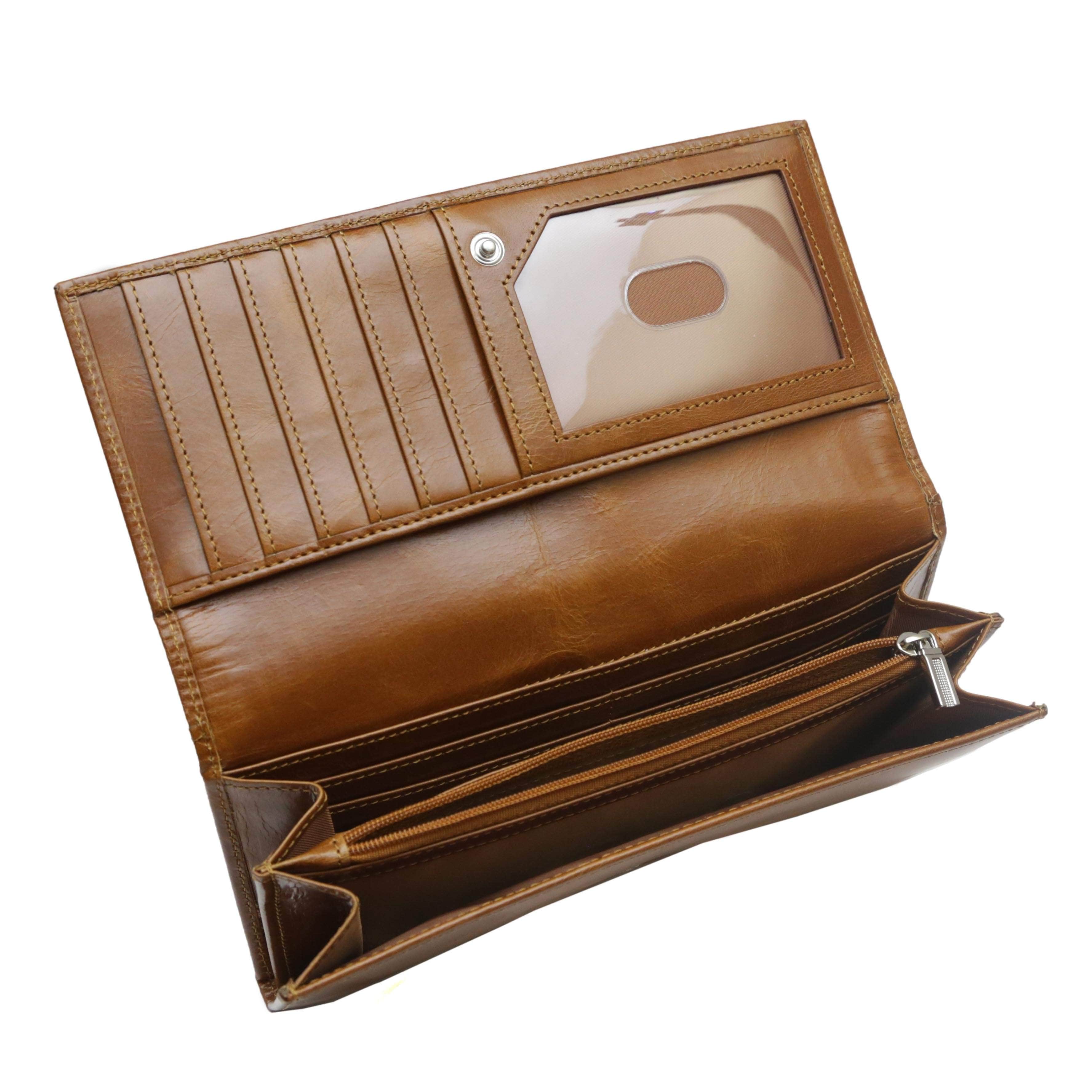 ID Stronghold Ladies Wallet RFID Women's Weave Clutch