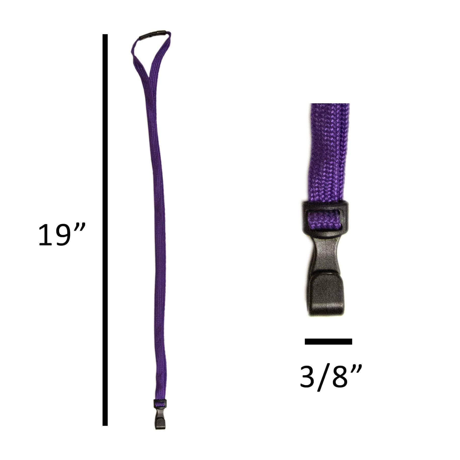 Secure Badge Holder Classic Vertical 1 ID Card Holder, and Lanyard Bundle - Clear - IDSH1038 - clrblk