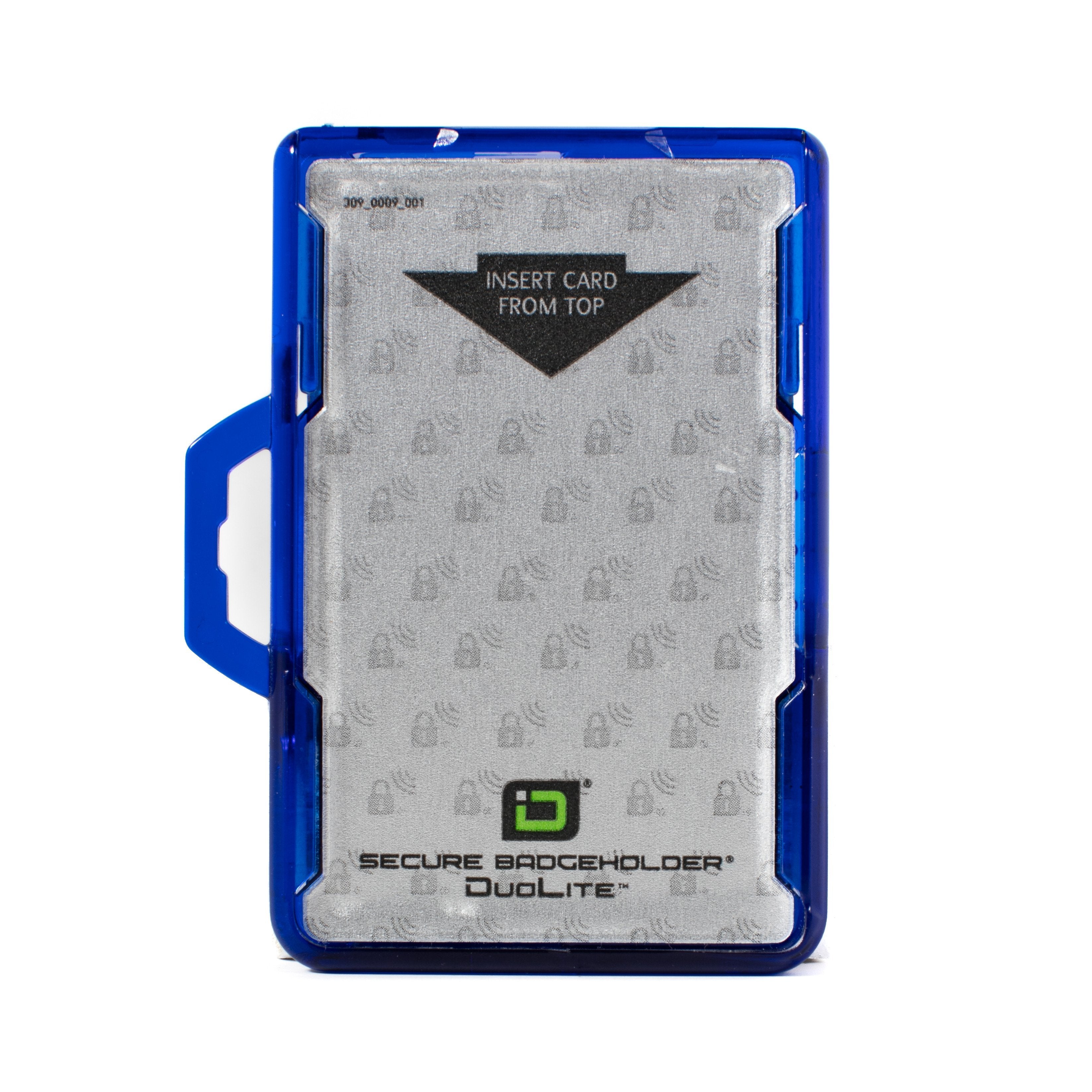 Secure Badge Holder DuoLite ® Horizontal 2 ID Card Holder - Blue - IDSH2004 - 002B - Blu