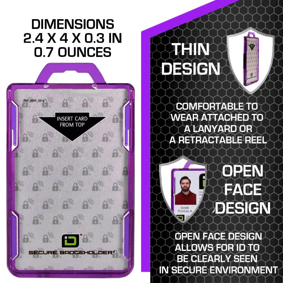 IDSH2004-001B-ID-Stronghold-Purple-DuoLite-Vertical-2-Card-Holder-Dimension