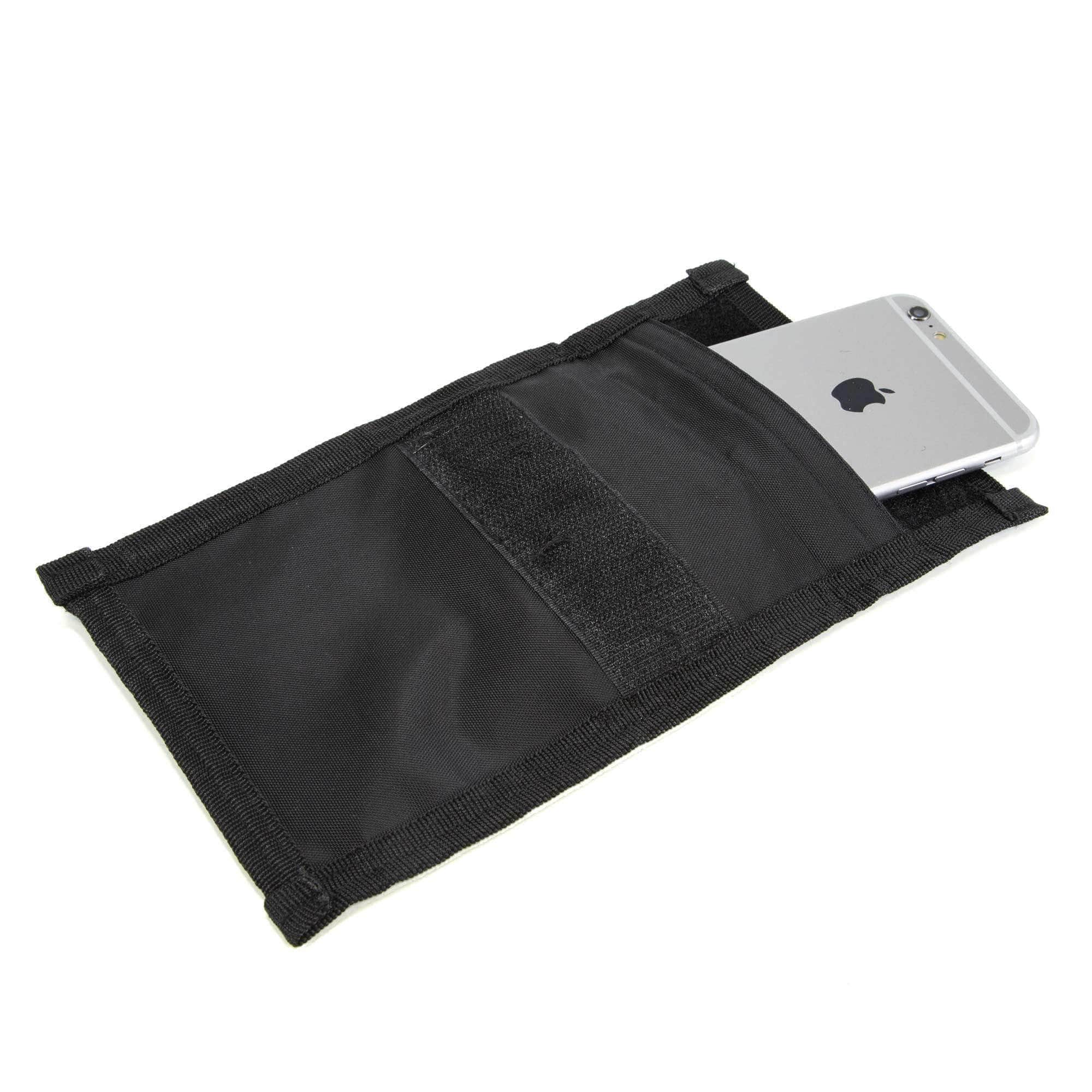 ID Stronghold Shielded Bag Phone Small Cell Phone Stronghold Bag 5"x6" - Black