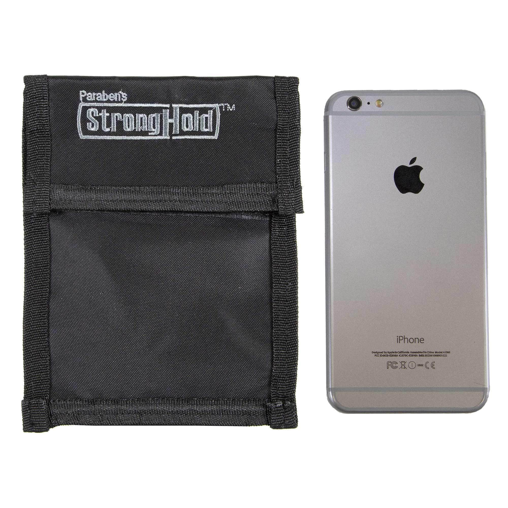 ID Stronghold Shielded Bag Phone Small Cell Phone Stronghold Bag 5"x6" - Black