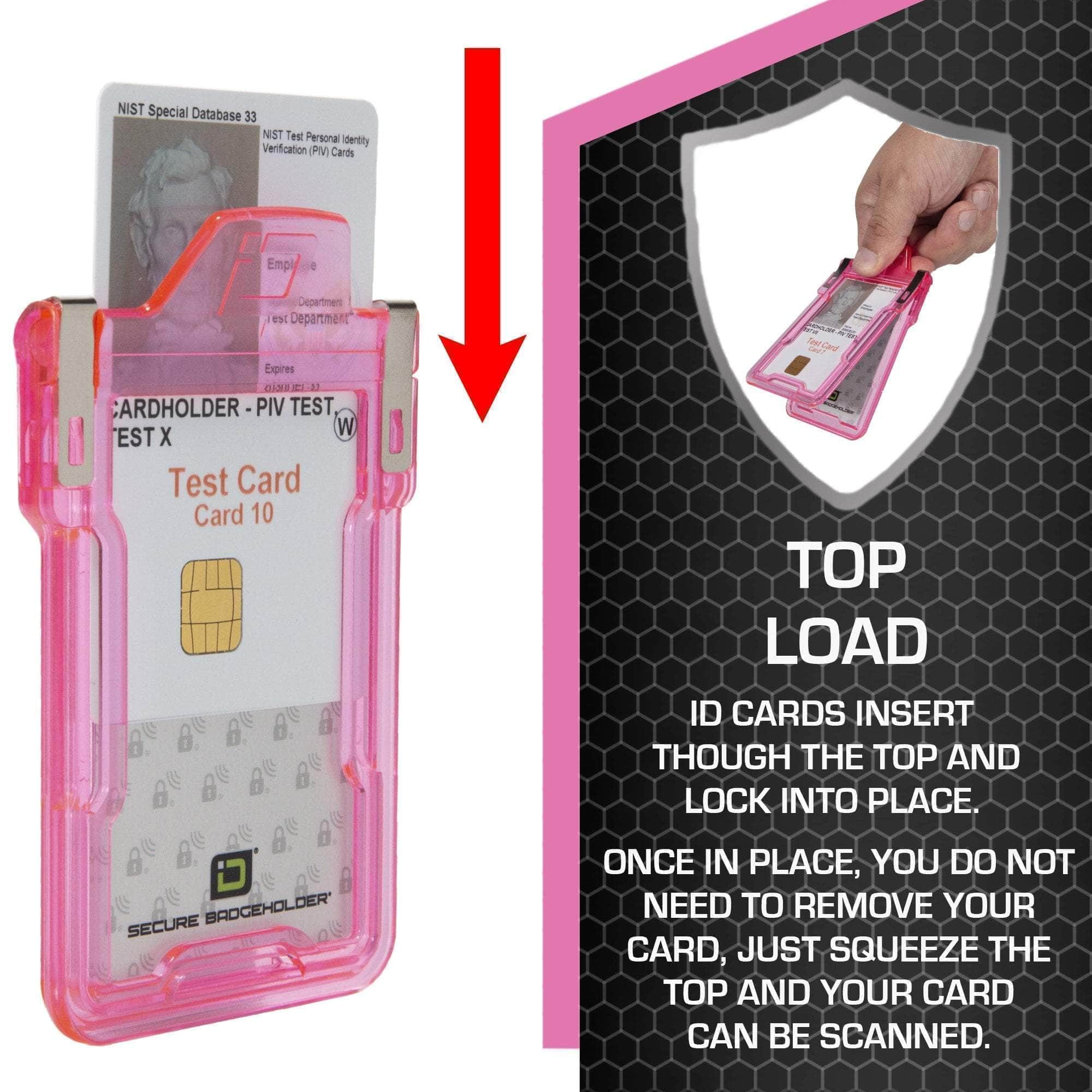 IDSH1004-pink-squeeze-to-read-secure-badge-holder-classic-instruction