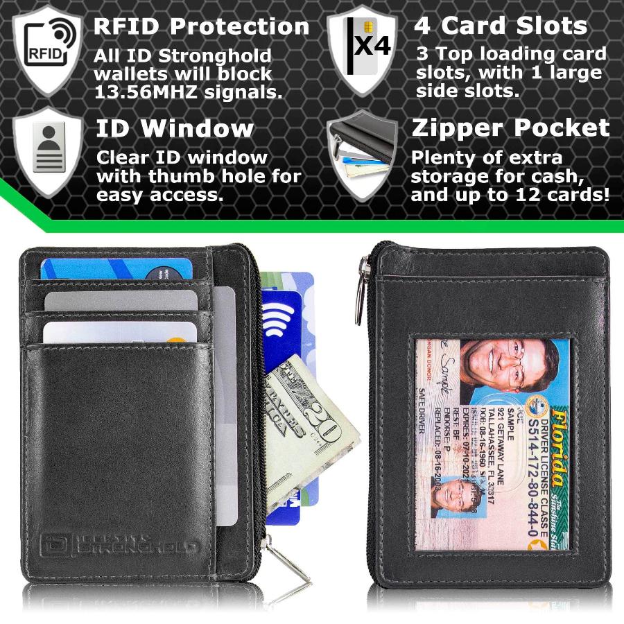Ultimate RFID Secure Mini Wallet, Red by ID Stronghold Ultimate RFID Secure Mini Wallet, Red by ID Stronghold