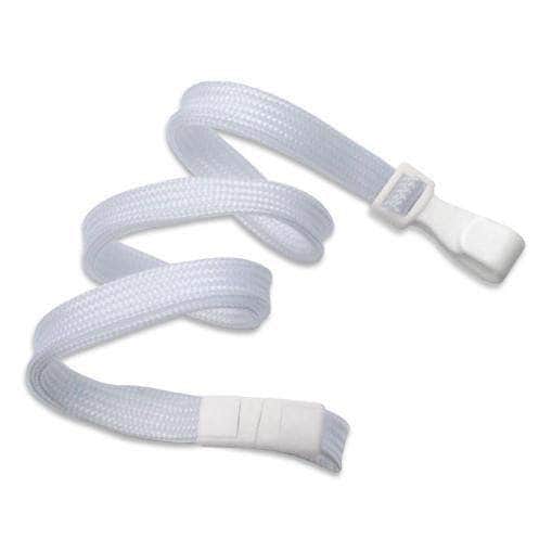 36 " Breakaway Lanyard for ID Badge Holders - White - IDSH1008 - Wht