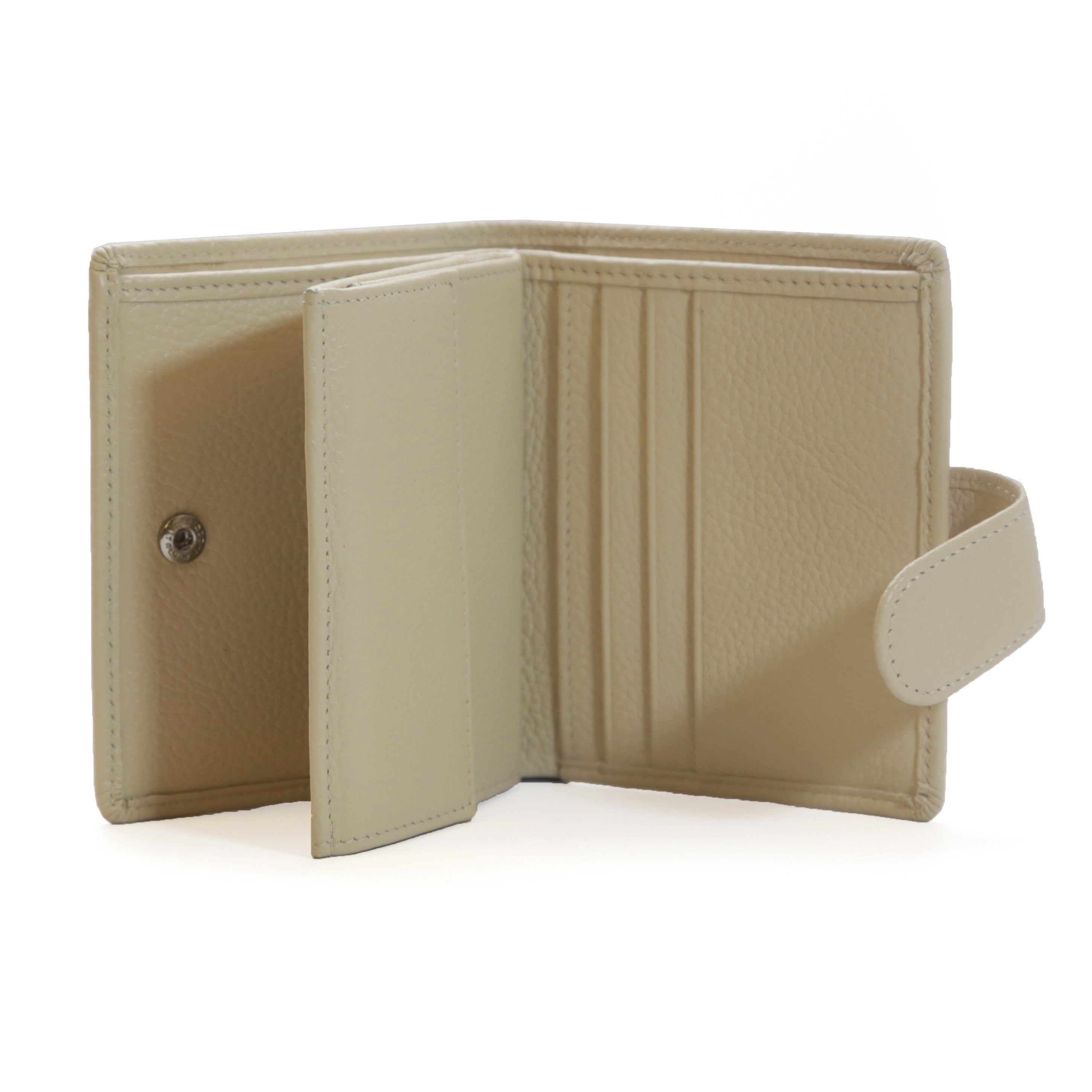 Women's RFID 7 Slot Bifold Leather Wallet - Cognac - IDSH7118 - cognac