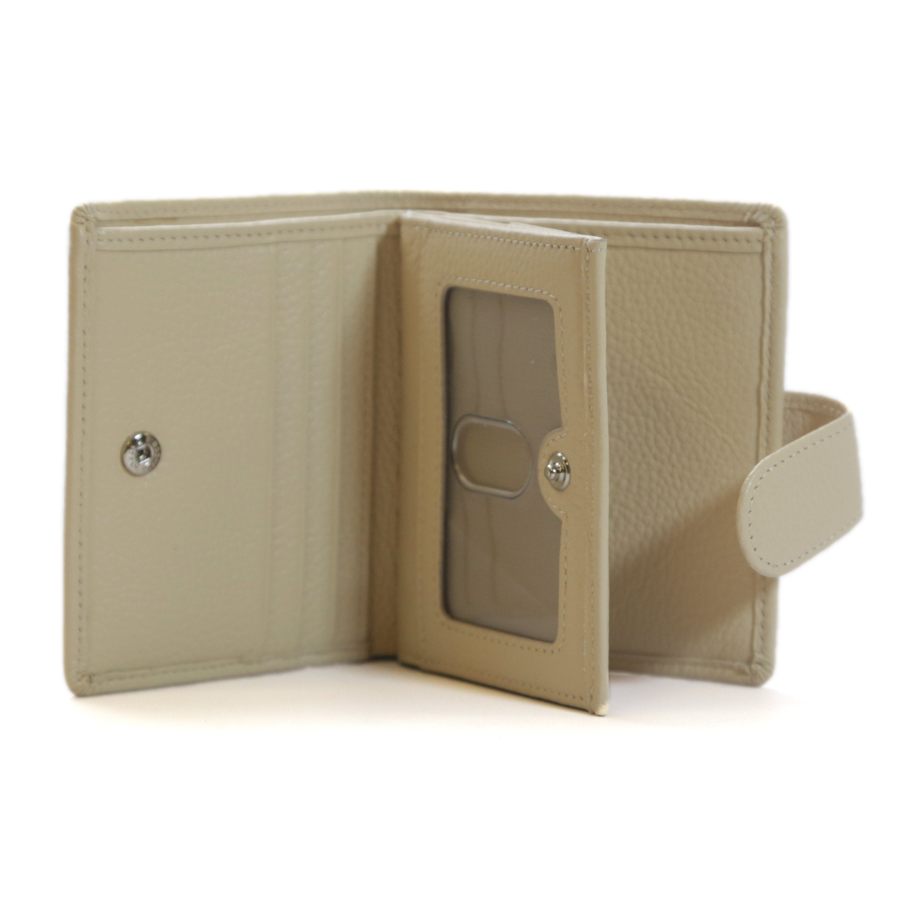 Women's RFID 7 Slot Bifold Leather Wallet - Cognac - IDSH7118 - cognac